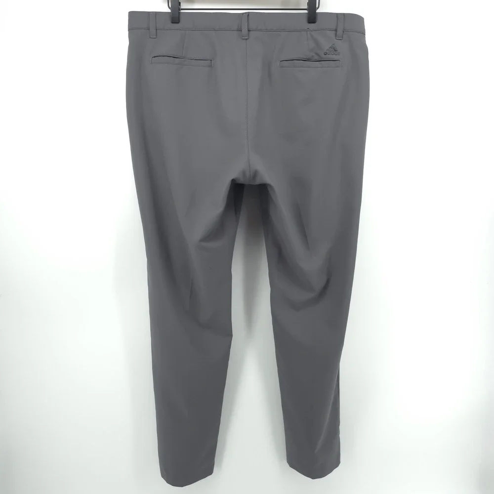 Adidas Mens Golf Pants 38x32 Grey Performance Ultimate Trousers